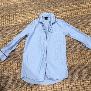 Light Button-Up Sleep shirt - Classic Collar